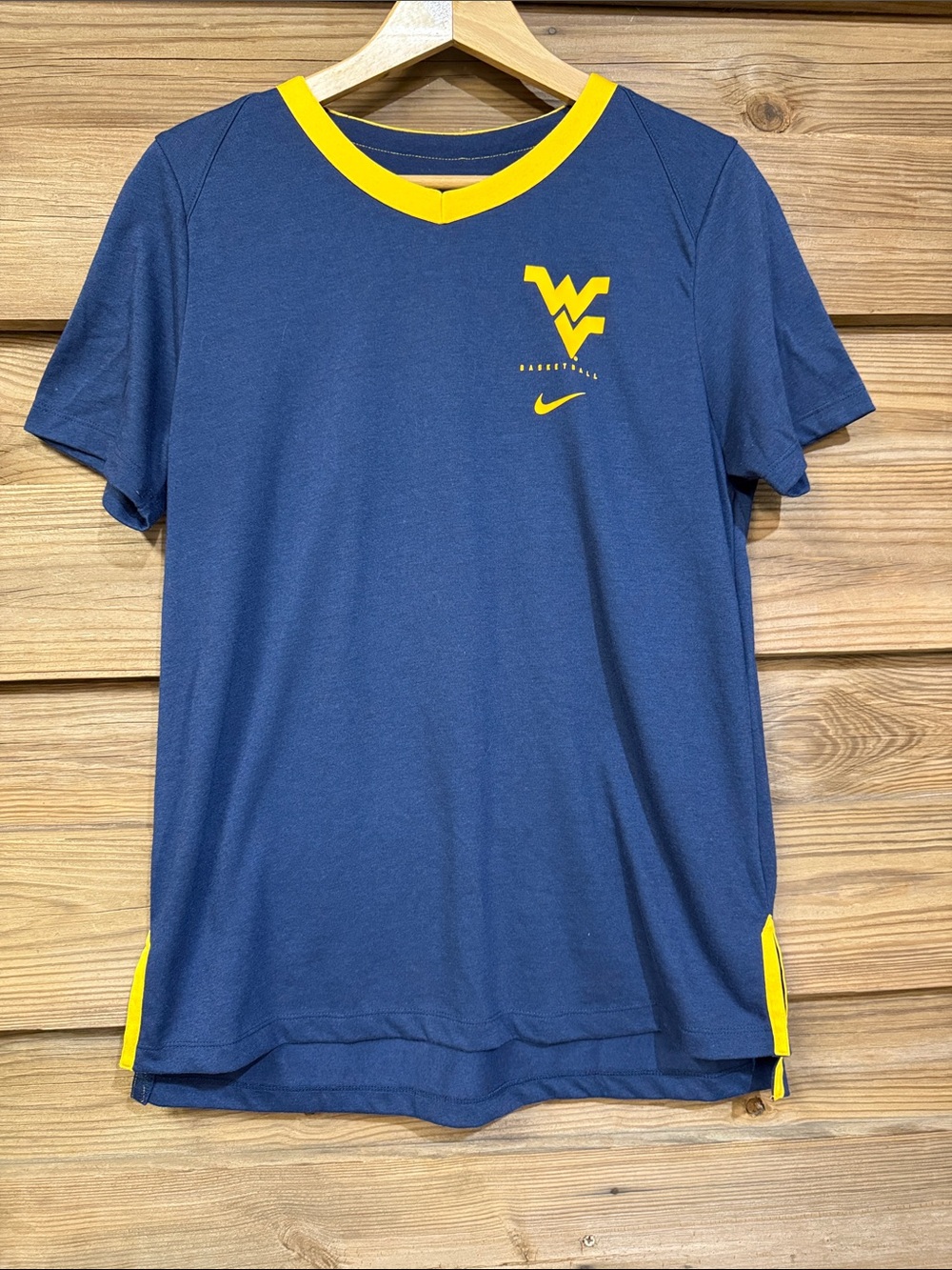 Nike WVU Basketball V-Neck Tee